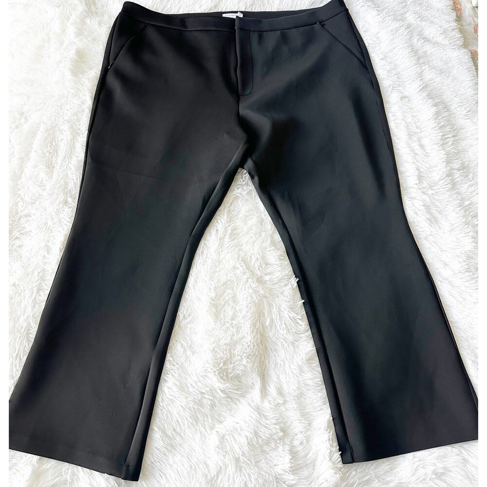 Good American Plus Size 24 Black Dress Pants Women’s Stretch Trousers
